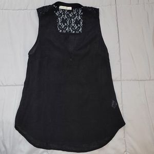 Size S, black top with lace detail